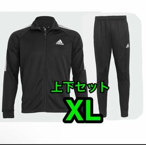 即決 ★ 新品 XL O adidas セレーノカット スリーストライプス トラックスーツ ジャージ上下セット 黒 ブラック LL Nike puma newbalance