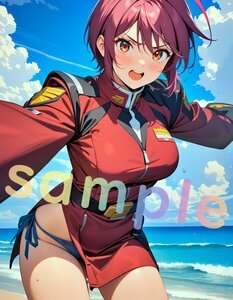 【機動戦士ガンダムSEED DESTINY ルナマリア・ホーク】現品限り 高画質 ポスター A4 マンガ 同人 アニメ イラスト 美少女 巨乳 るな 060615