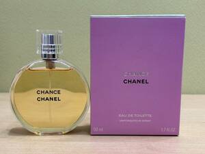 【23895】CHANEL シャネル CHANCE チャンス EAU DE TOILETTE オードゥ トワレット 香水 50ml EDT