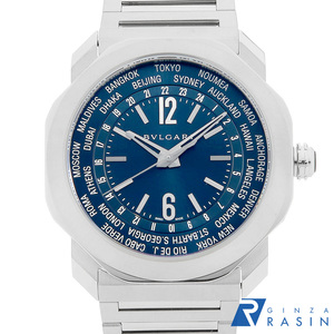 BVLGARY Okt Rome world таймер 103481 б/у мужские наручные часы 
