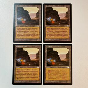 宝石鉱山　英語　日本語　4枚セット　MTG ウェザーライト