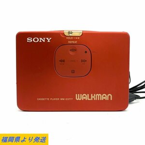 SONY WM-EX777 WALKMAN Sony portable cassette player Walkman remote control attaching * battery none * junk [ Fukuoka ]