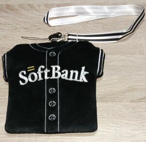SoftBank☆ソフトバンクホークス☆ユニホーム型　ビジターチケットホルダー 野球