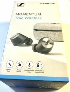 ［完動美品］ゼンハイザーmomentum true wireless 完全ワイヤレスイヤホン ブラック