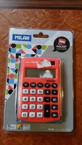 MILAN( Milan ) calculator 8 column No150908 red 05123
