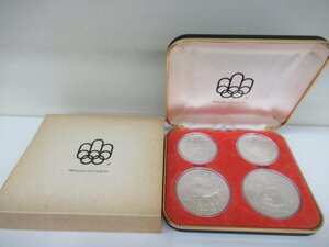 第21回オリンピック モントリオール大会 記念銀貨 ４枚セット 1976年　中古 G6-2◎