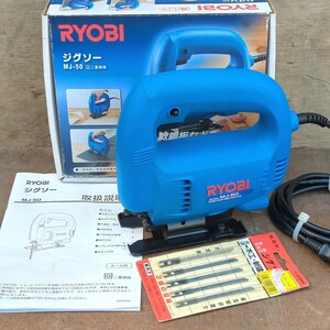 リョービ ジグソー MJ-50 電動ジグソー 電気のこぎり 切断機 電動工具 木材加工 DIY RYOBI 良品