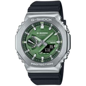 G-SHOCK メタルカバード 2100 ソーラー Bluetooth オクタゴン アナデジ 樹脂バンド グリーン メンズ腕腕時計GBM-2100-1A3JF新品国内正規品