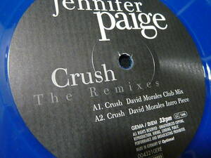 Jennifer Paige - Crush / David Morales Club Mix／1988／Germany／検：ジェニファー・ページ ドイツ盤 12インチ Classic Garage House