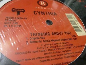 Cynthia - Thinking About You／1999／US／検：未開封 アメリカ盤 12インチ 12inch Freestyle