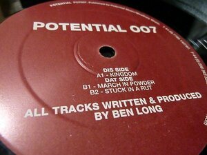 Ben Long - Kingdom / Potential 007／2000／UK／検：イギリス盤 12インチ 12inch Techno