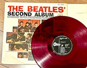 * red record *Odeon[ paper inner attached ]/SECOND ALBUM / Second * album No.2 / THE BEATLES / The * Beatles OR-7058 LP record 