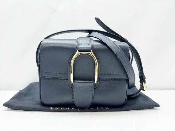 現行　美品　RALPH LAUREN　ラルフローレン　ウェリントン　 ショルダーバッグ　クロスボディ　ネイビー1　WACLBAG03520018800