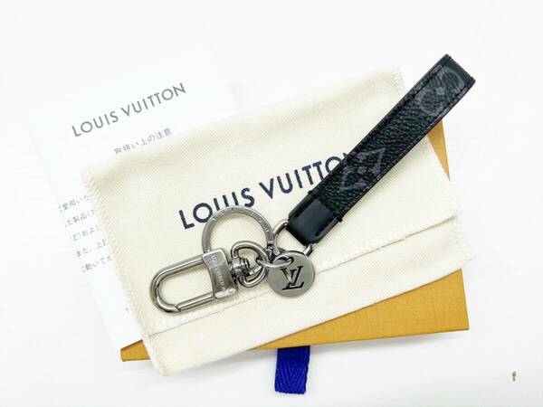 美品　Louis Vuitton　ルイヴィトン　モノグラムエクリプス　ポルトクレドラゴンヌ　キーリング　キーホルダー M61950