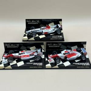 1/43 ミニチャンプス 3台セット BAR Honda Panasonic Glock Sato Matta グロック 佐藤琢磨 マッタ minichamps ホンダ パナソニック 2003