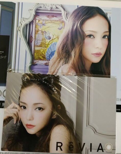 安室奈美恵 ReVIAポストカード 新品未開封 & ReVIAコンパクトチラシ