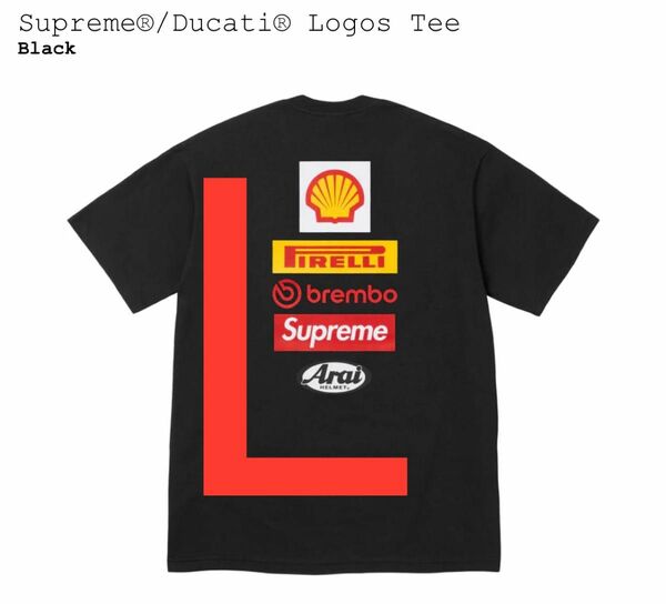 Supreme x Ducati logo tee