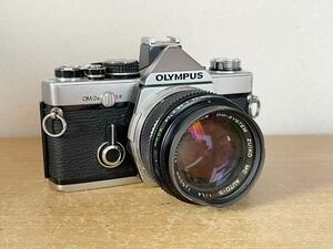 【ジャンク】OLYMPUS フィルムカメラ OM-2 本体/レンズ OM-SYSTEM G.ZUIKO AUTO-S 1:1.4 f=50mm 動作未確認　現状渡し