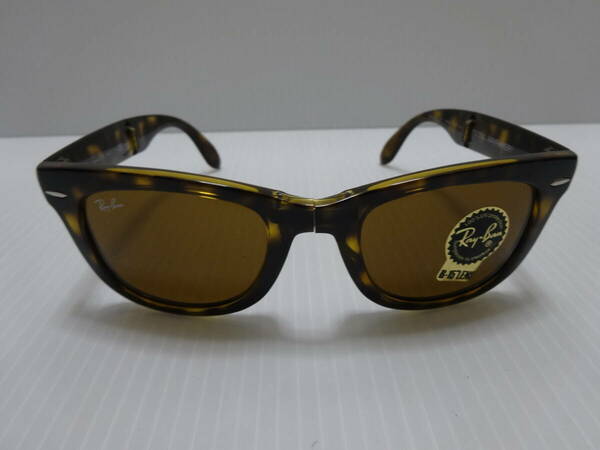 新品★レイバン【Ray-Ban】男女兼用★折り畳みタイプ★サングラス★ハバナ★RB4105 710★イタリア製★特価品★送料込★R-71