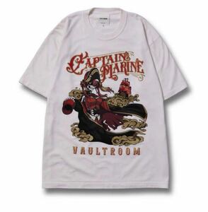 CAPTAIN MARINE TEE / OFF WHITE xl サイズ vaultroom ボルトルーム　宝鐘マリン ホロライブ Tシャツ XL ティーシャツ