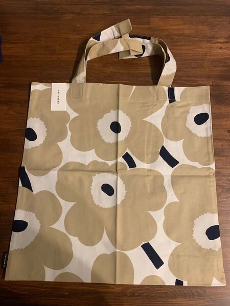marimekko マリメッコ ファブリックバッグ トートバッグ ウニッコ ベージュ 新品 未使用