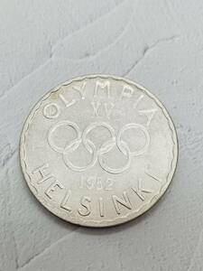 ★現状品★フィンランド　1952年　ヘルシンキオリンピック　500マルカ　銀貨★