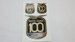 S23■モトグッチ 100周年ステッカー 1921-2021 MOTO GUZZI 100 years