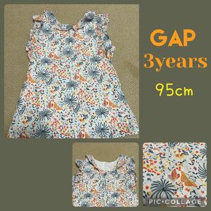 GAP 後ろボタンデザイン　ワンピース　3歳　95cm