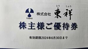 【匿名配送 送料無料】東祥 株主優待 　ホリデイスポーツクラブ　4枚　有効期限２０2４年6月30日