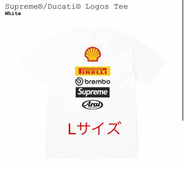 Supreme x Ducati Logos Tee White Lサイズ