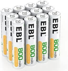 EBL single 4 battery rechargeable 12 piece pack rechargeable battery set approximately 1200 times repetition charge possibility Nickel-Metal Hydride battery single 4 rechargeable battery single four battery 