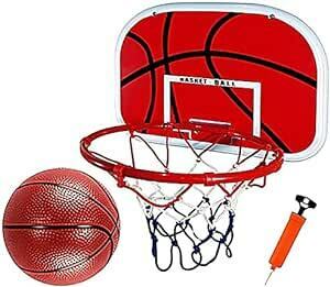 [TradeWind] バスケットゴール バスケットリング ネット バスケ ボード 壁掛け シュート練習 ボール エアポンプセット