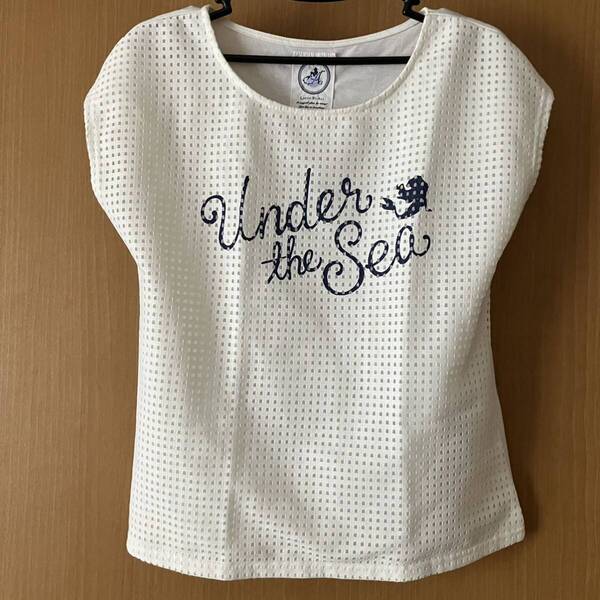 UNDER THE SEA アリエル リトル・マーメイド Tシャツ カットソー 白 M ディズニー プリンセス Disney princess 未使用 USED