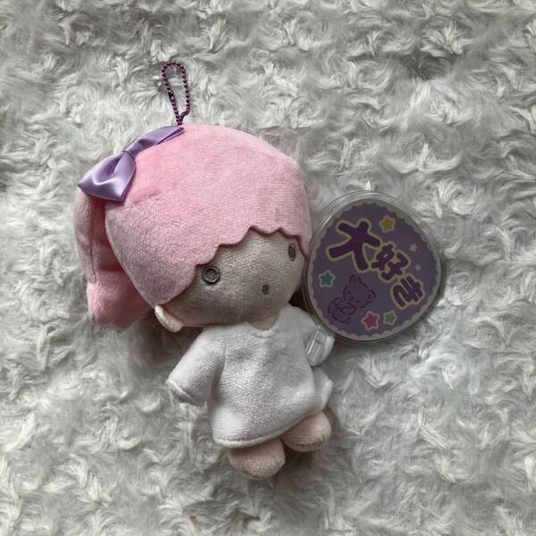 SANRIO リトルツインスターズ うちわを持ったマスコットホルダー キキララ ララ ぬいぐるみ 推し活 ボールチェーン キーホルダー 日本土産