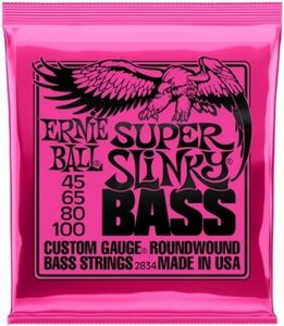 スーパー(45-100) 4弦 【正規品】 ERNIE BALL 2834 ベース弦 (45-100) SUPER SLINKY 