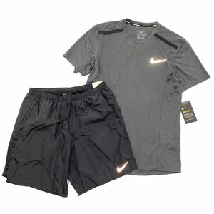 NIKE ナイキ ランニング Dri-fit Tシャツ＆ハーフパンツ 892995-010 CZ9067-010 黒 M