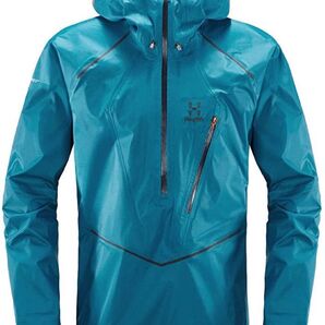 HAGLOFS ホグロフス 防水プルオーバージャケット リムシリーズ マウンテンプルーフアノラック ブルー(青)メンズ2サイズ新品