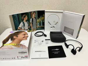 【大人にもオススメ】AfterShokz Aeropex Play (Cosmic Black) 骨伝導ワイヤレスイヤホン