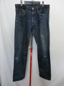 DENIME　ドゥニーム　LOT 66　ヴィンテージジーンズ　メンズW38 W88　赤耳 セルビッジデニムパンツ デニムジーンズ 濃色 Gパン　05303