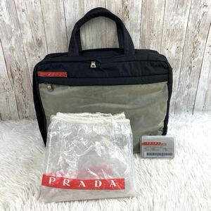 【入手困難】 PRADA プラダ プラダスポーツ ビジネスバッグ 2way ウエストバッグ ショルダー ハンドバッグ 黒 鞄 多様性 A4 便利 極希少