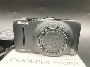 1円〜　Nikon COOLPIX S9300 コンパクトデジタルカメラ ニコン クールピクス ブラック　コンデジ　カメラ　デジカメ　デジタルカメラ
