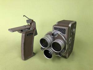  Showa Retro 8mm double photographing machine CINEMAX-8 grip shutter attaching beautiful. 