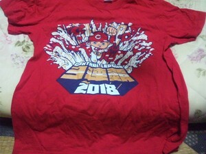 【カT-中古】(広島カープ)ビールかけTシャツ 優勝 2018　V9