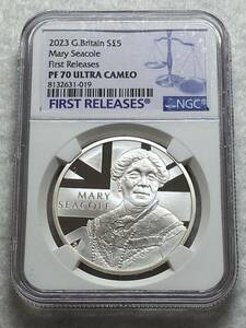1 jpy exhibition! selling out!2023 year Britain 5 pound proof silver coin Mary *si- call PF70UC and First Release highest judgment goods!