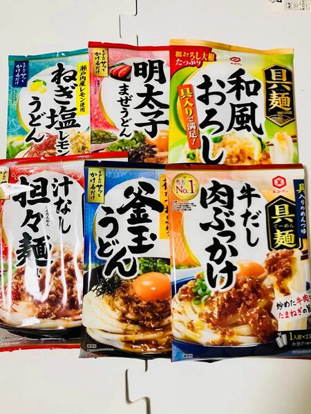 キッコーマン 具入りめんつゆ 具麺 6種6袋12人前