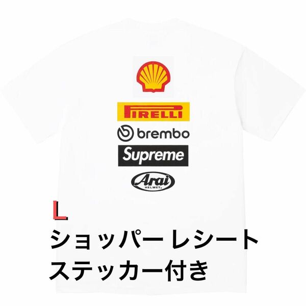 Supreme Ducati Logos Tee ホワイト Lサイズ