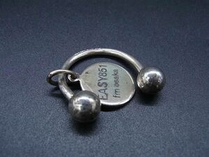 TIFFANY&Co Tiffany SV925 key ring key holder charm lady's men's silver group AZ3915