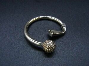 # beautiful goods # TIFFANY&Co Tiffany golf ball SV925 key holder key ring men's lady's silver group FA8024