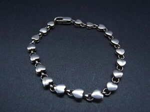 TIFFANY&Co Tiffany puff Heart SV925 bracele accessory lady's silver group AW6590