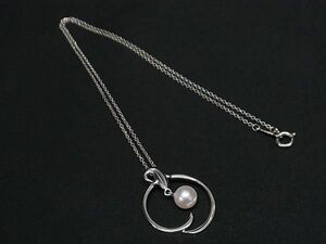 1 jpy # beautiful goods # MIKIMOTO Mikimoto book@ pearl Akoya pearl pearl approximately 6mm SV925 necklace accessory lady's silver group BF8246